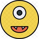 Cyclops Emoticon Smiley Icon