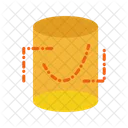 Cylinder Shape Math Icon