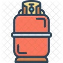 Cylinder Gas Flammable Icon