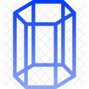 Hexagonal Cylinder Icon