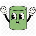 Cylinder Character  Icon