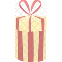 Cylinder gift box  Icon