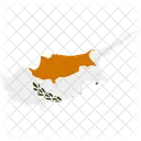 Cyprus Flag Map Icon