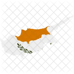 Cyprus  flag map  Icon