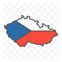 Czech Republic Geography Icon