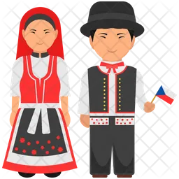 Czech Republic Couple  Icon