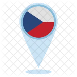 Czech Republic Location Flag Icon