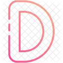 D Cube Alphabet Icon
