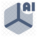 D Ai Artificial Intelligence Ai Icon