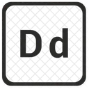 D Alphabet  Icon