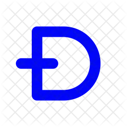 D Coin Logo Icon