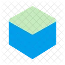 D Cube Geometric Square Icon