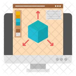 D cube  Icon