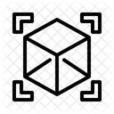 D Cube Virtual Technology Modeling Icon