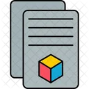 D File Document Folder Icon