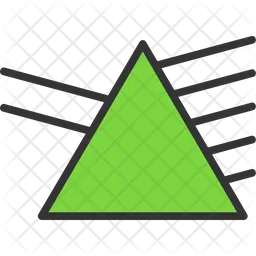 D hexagonal prism  Icon