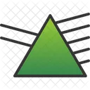 D Hexagonal Prism D Shape Geometric アイコン