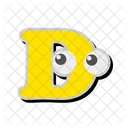 D Cube Alphabet Icon