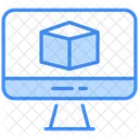 D Cube Alphabet Icon