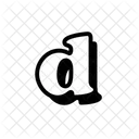 D Cube Alphabet Icon