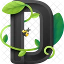 D Cube Alphabet Icon