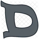 D Sign English Letter Icon