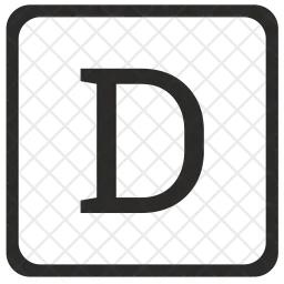D Letter  Icon