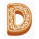 D Letter Cookies Cookies Biscuit Icon