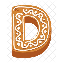 D Letter Cookies  Icon