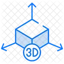 3 D Model 3 D Cube 3 D Modeling Icon