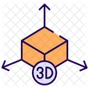 3 D Model 3 D Cube 3 D Modeling Icon