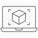 D Modellierung Dunnes Symbol Icon
