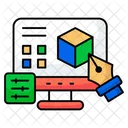 D Module D Cube D Animation Icon