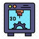 Printer Conveyor 3 D Arms Icon