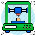 D Printer Printing Machine Virtual Reality Icon