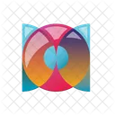 D Shape Prism Hexagon Icon