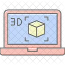 D Technology Digital Icon