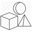 D Umgebung Thinline Symbol Icon