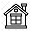 Dacharchitektur Gebaudestruktur Wohndesign Symbol