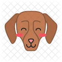 Dachshund Dog Smiling Icon