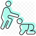 Dad-and-kids-playing  Icon
