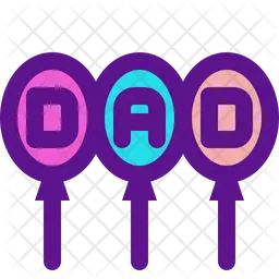 Dad Balloon  Icon