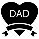 Dad Heart Love Icon