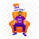 Dad king  Icon