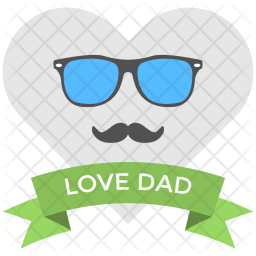 Download Free Dad Love Banner Icon Of Flat Style Available In Svg Png Eps Ai Icon Fonts