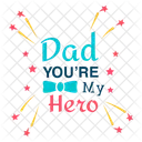 Happy Fathers Day Dad Love Logo Fathers Day Badge Icon