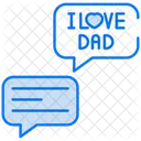 Dad Message Talk Message Icon