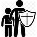 Protector Child Father Icon