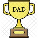 Dad Trophy Fathers Day Dad Icon