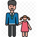 Dad with Daughter  Icon